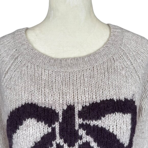 Loft linen colored 3/4 sleeve stretchy pullover sweater women's size small - Picture 5 of 9